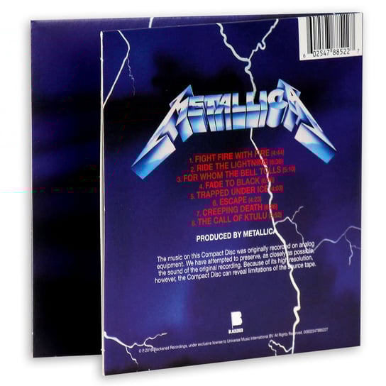 Ride The Lightning (Remastered) 1CD